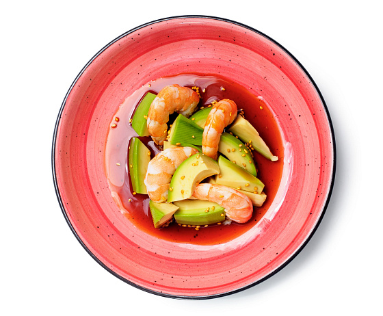 Авокадо с креветками 1