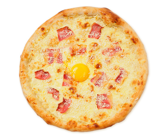 Пицца карбонара 1