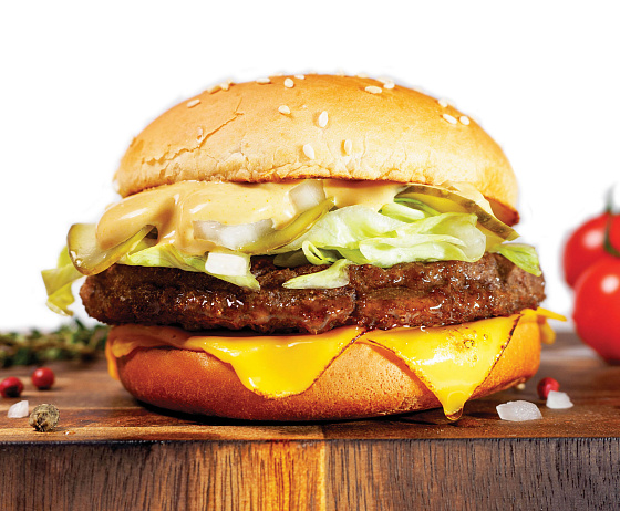 Бургер с соусом биг мак 1